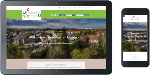 Webdesign für das Zentrum für soziales Lernen Magdeburg